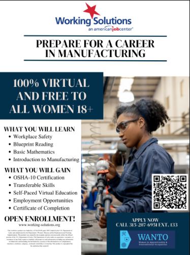 Pre-Apprenticeship Training for Manufacturing