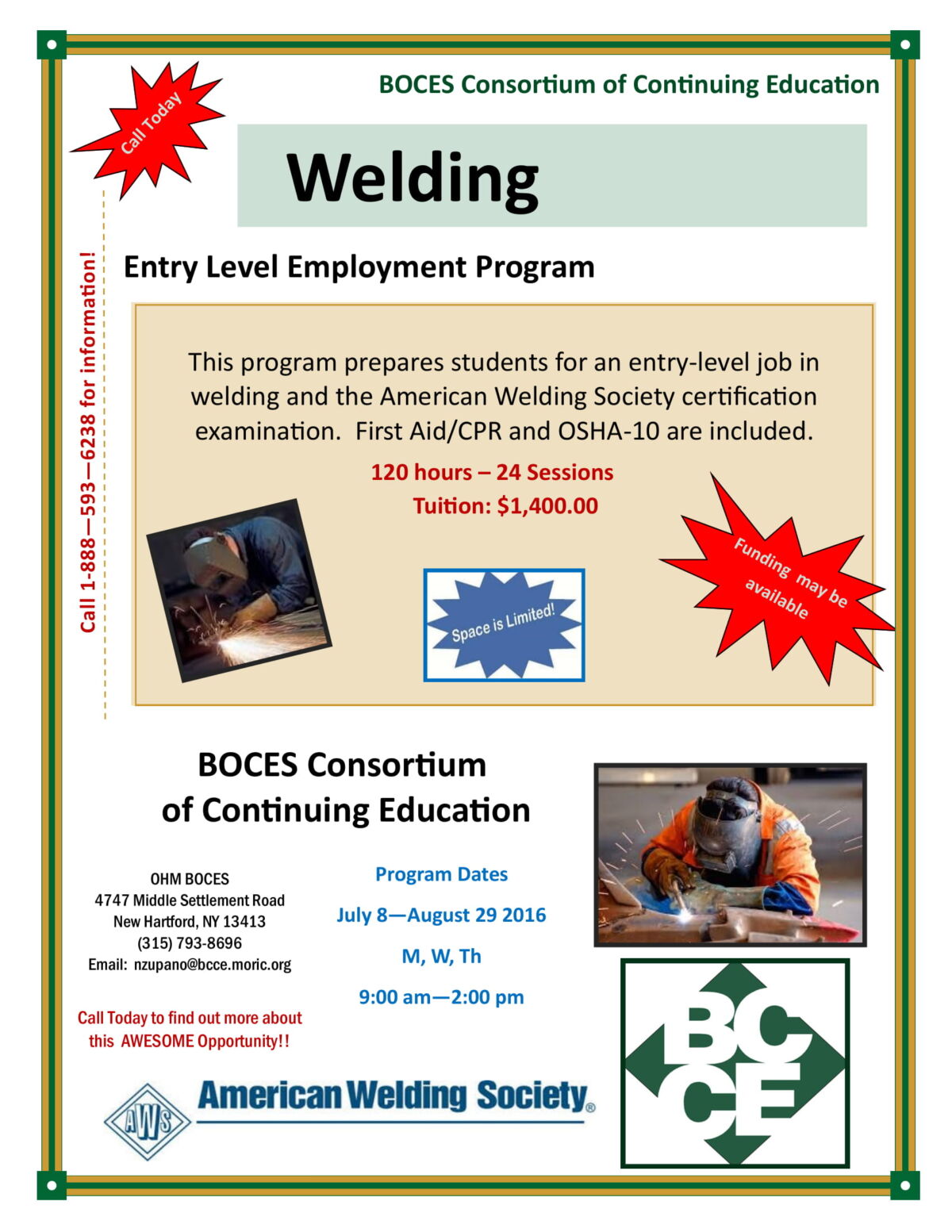 Summer Programs at BOCES Working Solutions