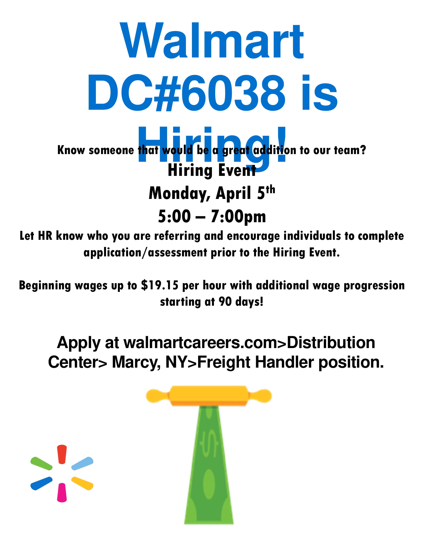 Hiring Event April 5th Walmart Distribution Center Working Solutions